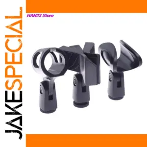 Versatile Microphone Holder with Adjustable Clamps