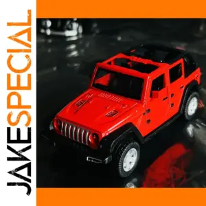 Vibrant Red Alloy Off-Road Car Model