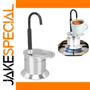 Silver Portable Moka Coffee Maker 50ml