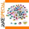 Colorful Plastic Wiggle Eyes Set (100 Pieces)