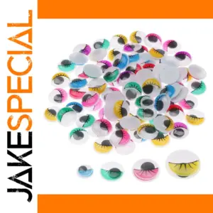 Colorful Plastic Wiggle Eyes Set (100 Pieces)