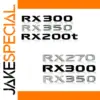 Lexus RX 200t/270/300/350/400/400t/500 Emblems