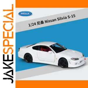 White Nissan Silvia S-15 Diecast Model 1:24 Scale