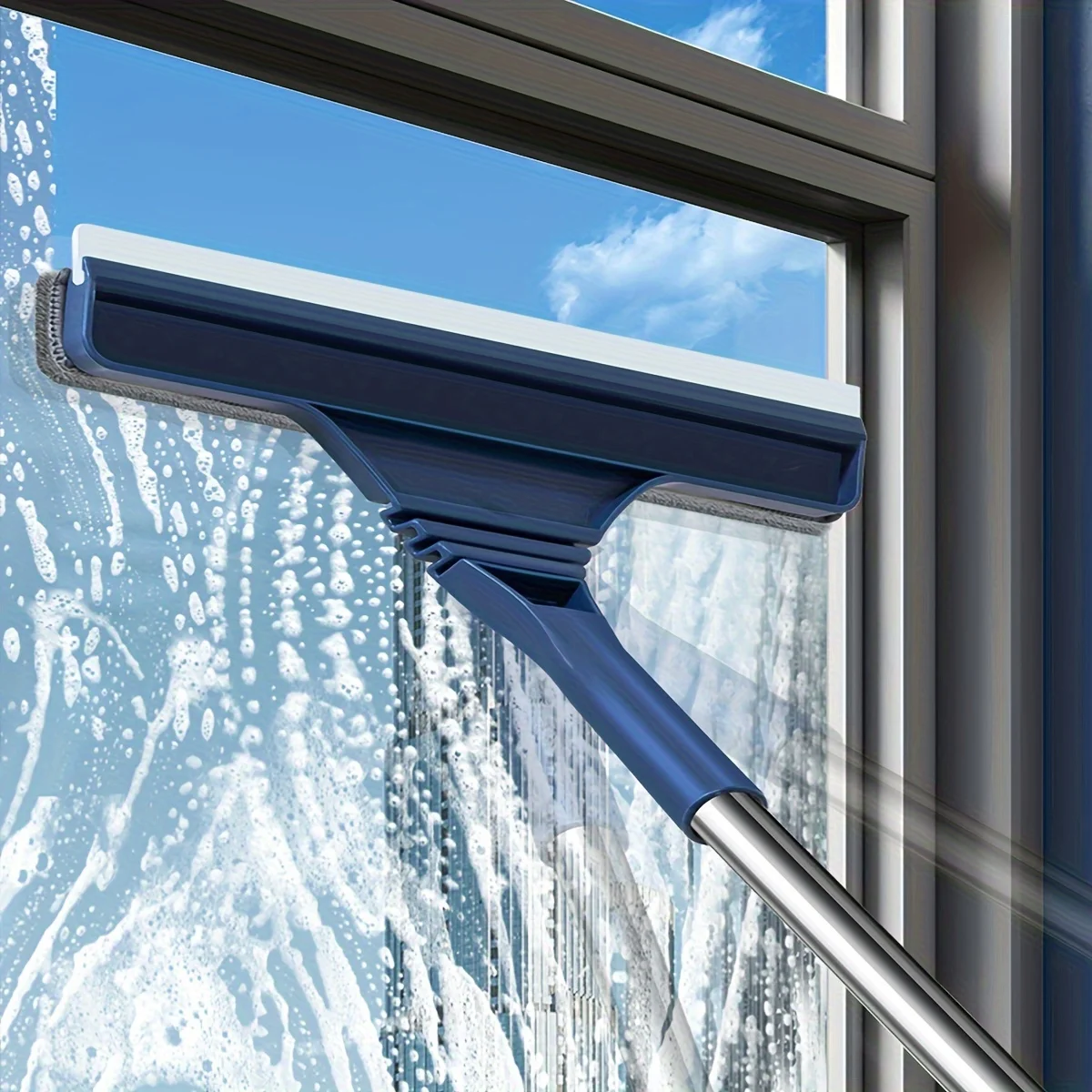 Blue Telescopic Window Cleaning Tool 5 Blue Telescopic Window Cleaning Tool - Image 5