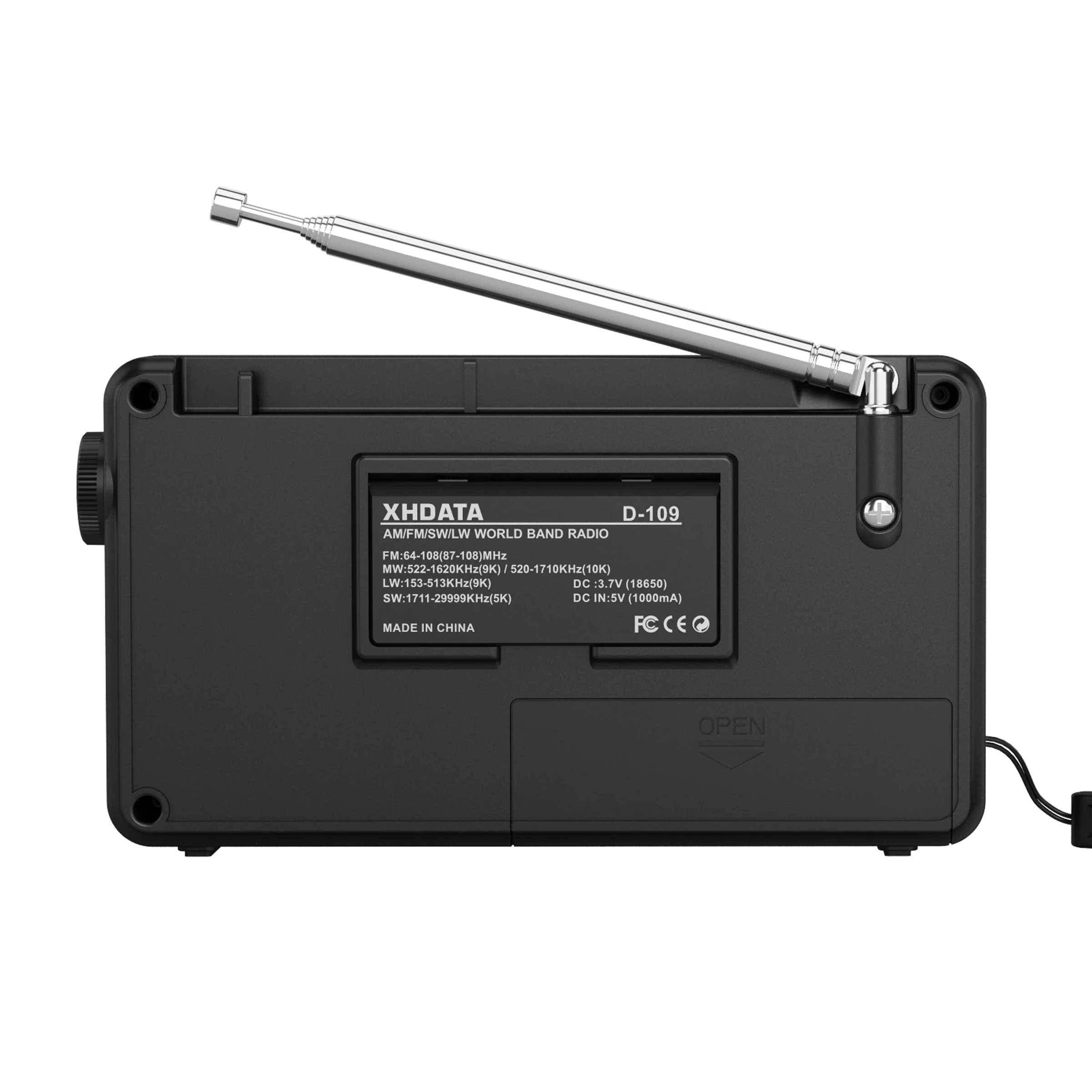 XHDATA D-109 Portable Radio with Bluetooth 6 XHDATA D-109 Portable Radio with Bluetooth - Image 6