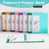 Colorful Spiral Password Book for Organization