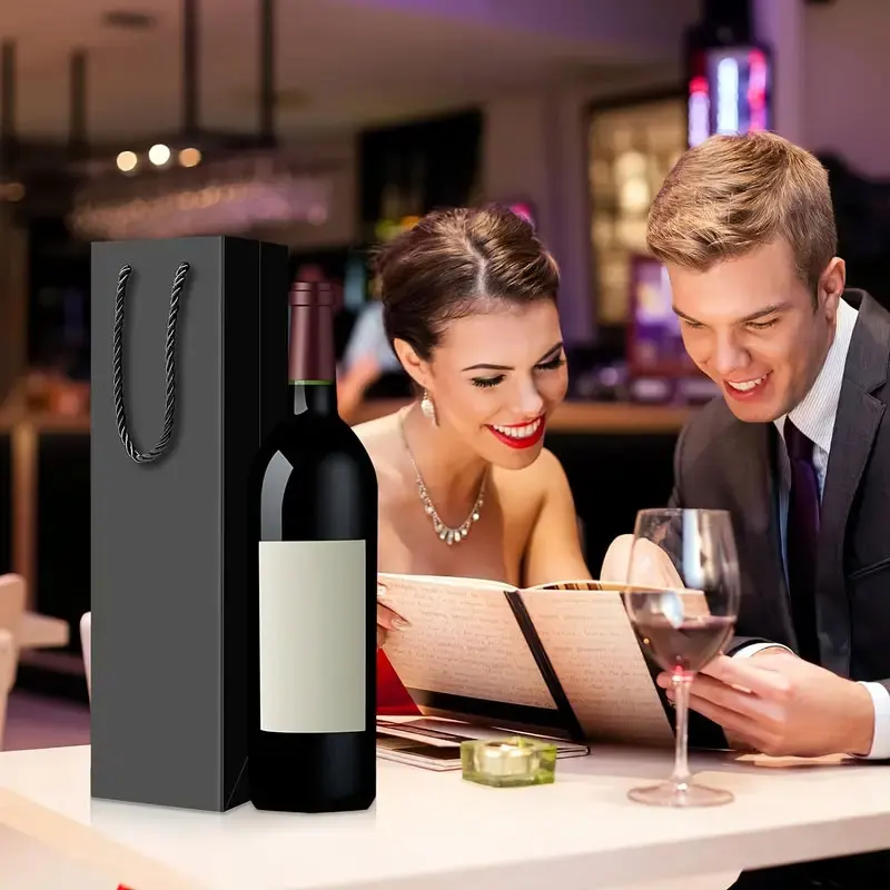 Elegant Kraft Wine Gift Bags in Multiple Colors 2 Elegant Kraft Wine Gift Bags in Multiple Colors - Image 2