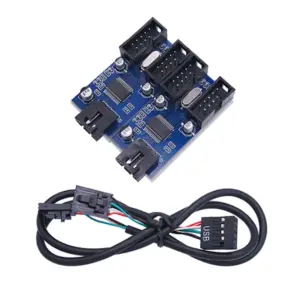 9-Pin USB Header Splitter for PC Connectivity 9 H030306abe5254ba1a709f2b28af8cb10C