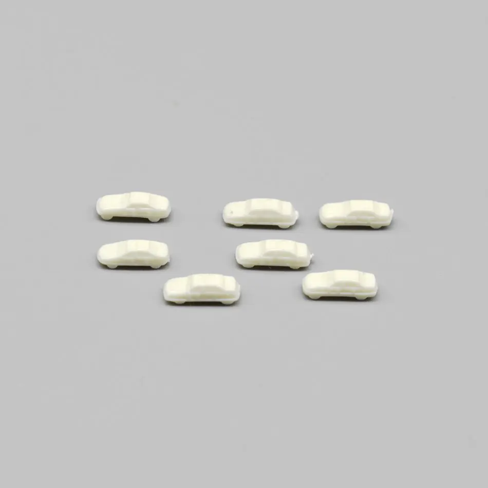 Set of 100 Mini White Cars 1:500 Scale 5 Set of 100 Mini White Cars 1:500 Scale - Image 5