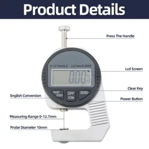 Digital Thickness Gauge 0-12.7mm with LCD Display 15 H0aa7e505ea44421c9b624aa90c0ddb13x