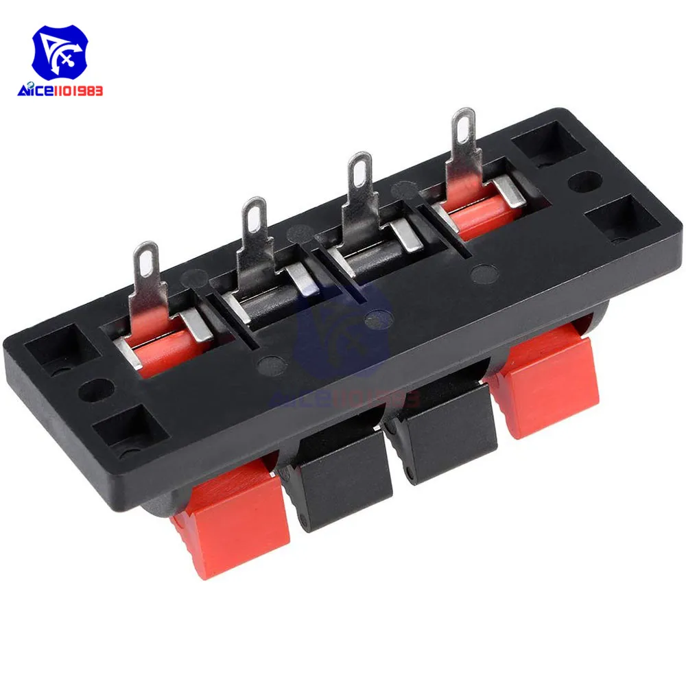 4-Way Stereo Speaker Terminal Connectors (Set of 5) 2 4-Way Stereo Speaker Terminal Connectors (Set of 5) - Image 2