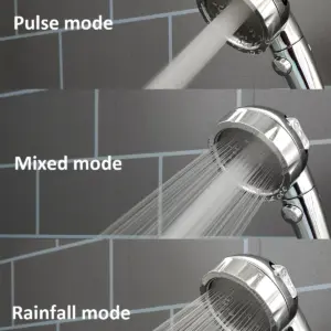 Elegant Silver Z&L 3-Mode Showerhead 9 H10cebd4510194fef923d9a77c9ae034b1