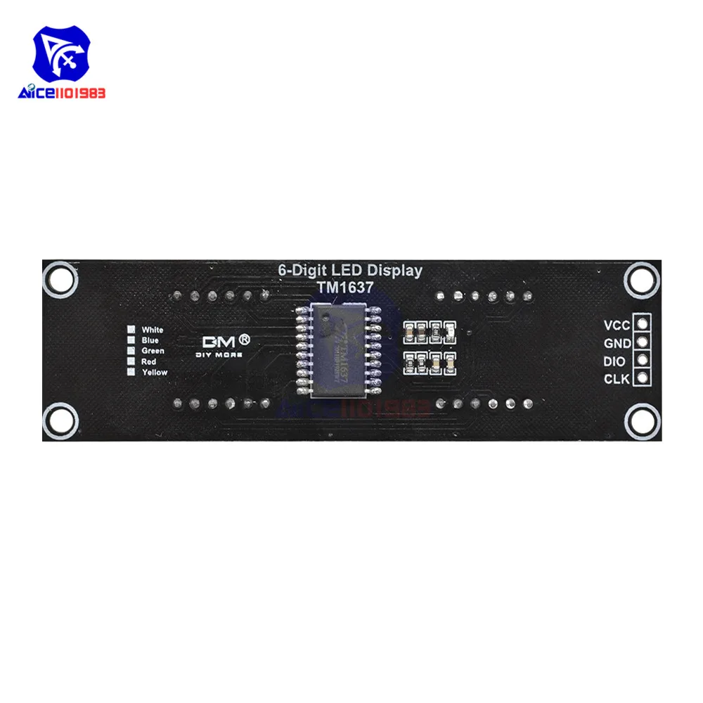 6-Digit Color TM1637 LED Display Module 2 6-Digit Color TM1637 LED Display Module - Image 2