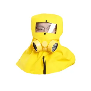 Bright Yellow Full Face Gas Respirator with Activated Carbon Filtration 13 H1658f2c4ca194621bf6717c3dbdcf20aN