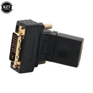 Rotatable HDMI to DVI Adapter with Gold-Plated Contacts 9 H1e990b00a2db40b5a44bf871595db8dd6