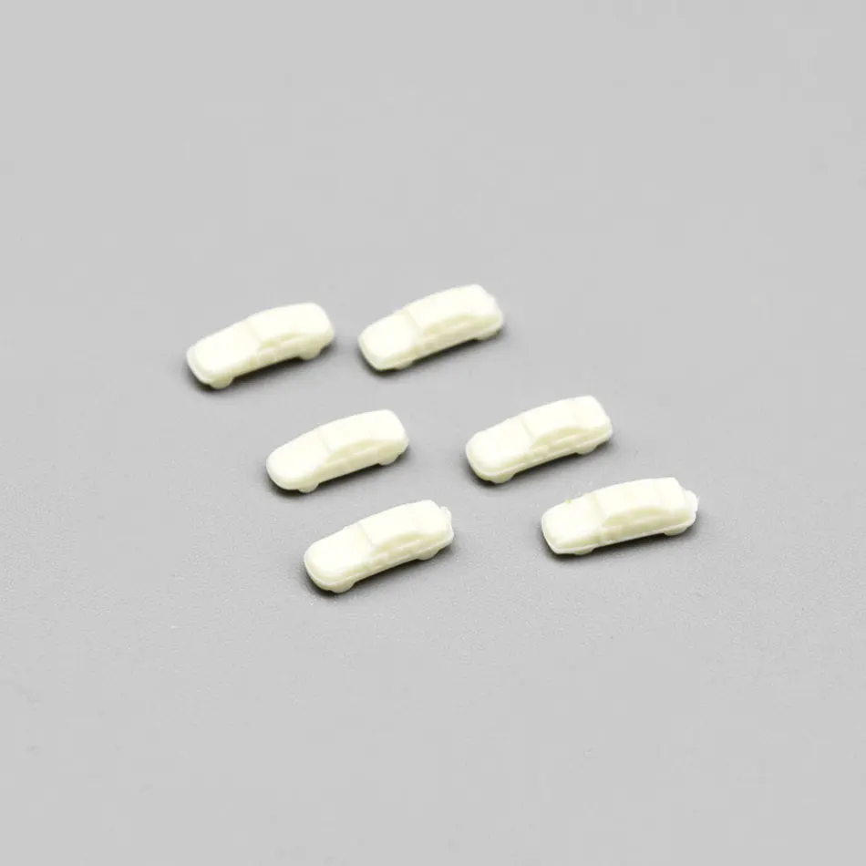 Set of 100 Mini White Cars 1:500 Scale 4 Set of 100 Mini White Cars 1:500 Scale - Image 4