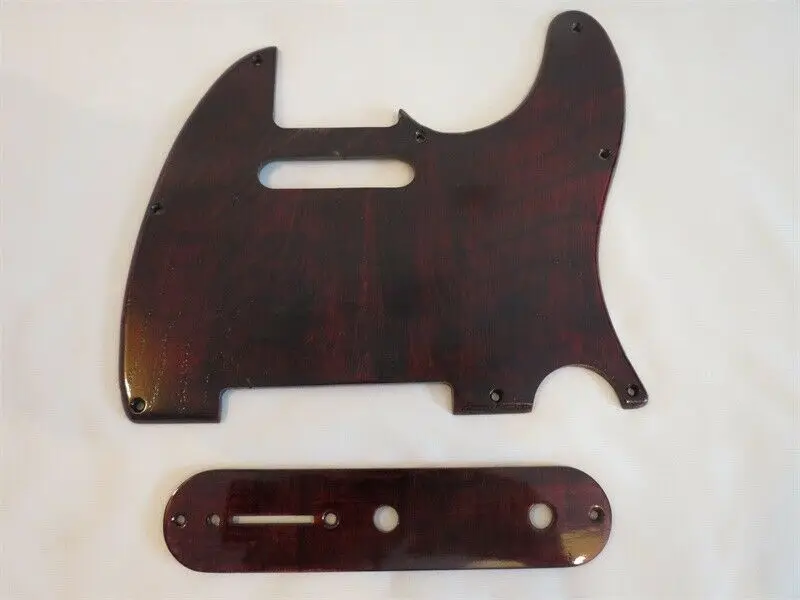 Handcrafted Ailanthus Guitar Pickguard Set Model #.3539 2 Handcrafted Ailanthus Guitar Pickguard Set Model #.3539 - Image 2