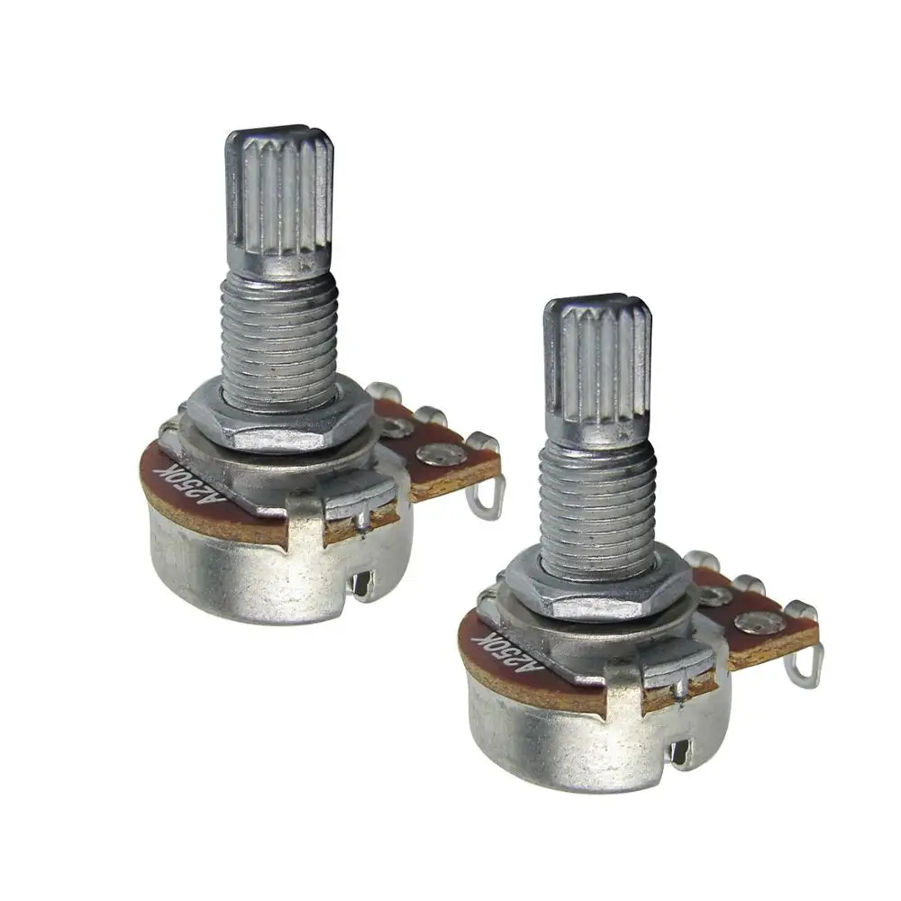 Long Shaft Guitar Potentiometers Set 4-Pack 2 Long Shaft Guitar Potentiometers Set 4-Pack - Image 2