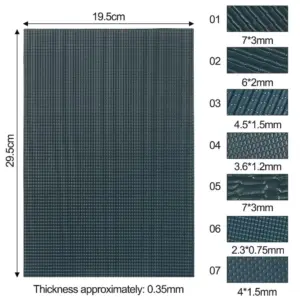 Miniature PVC Roof Tiles Set for Model Building 15 H25707c32ee1a4d16a0c6f1cdbe1cd3728