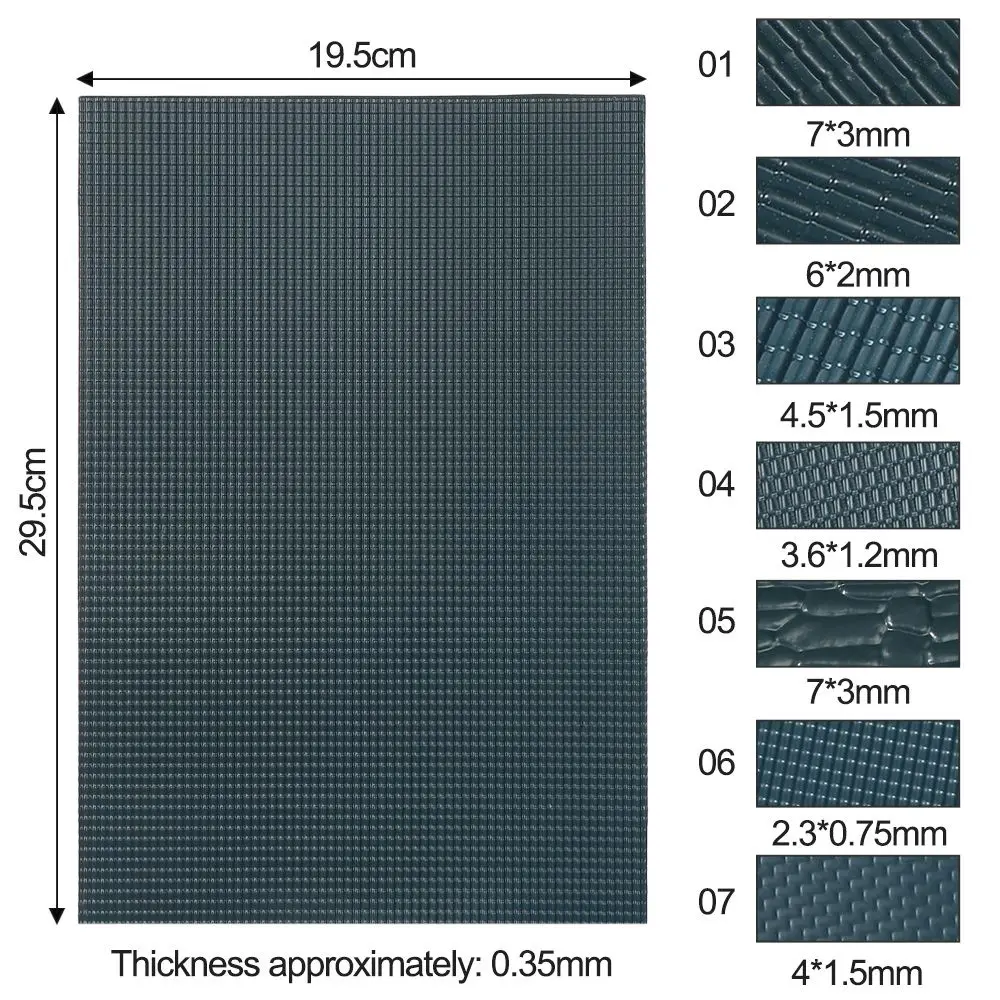 Miniature PVC Roof Tiles Set for Model Building 6 Miniature PVC Roof Tiles Set for Model Building - Image 6