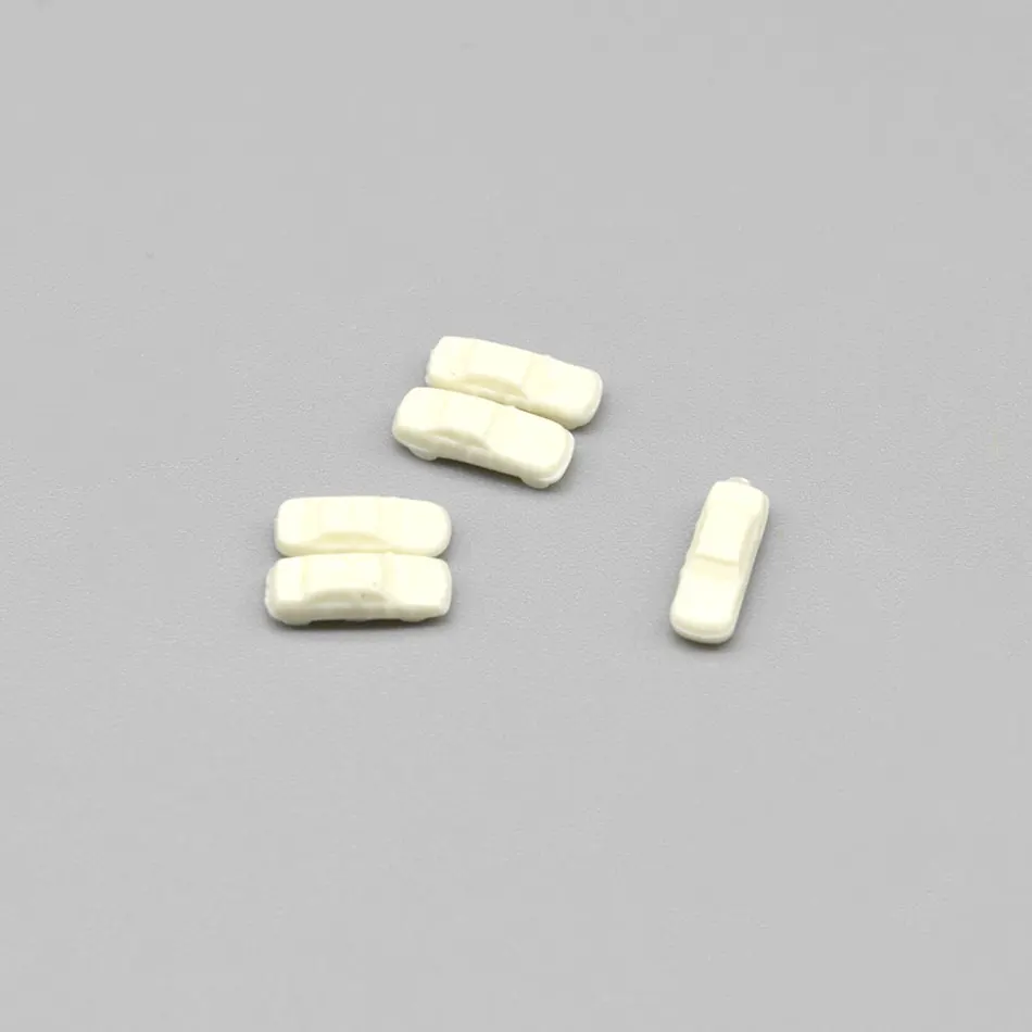 Set of 100 Mini White Cars 1:500 Scale 6 Set of 100 Mini White Cars 1:500 Scale - Image 6