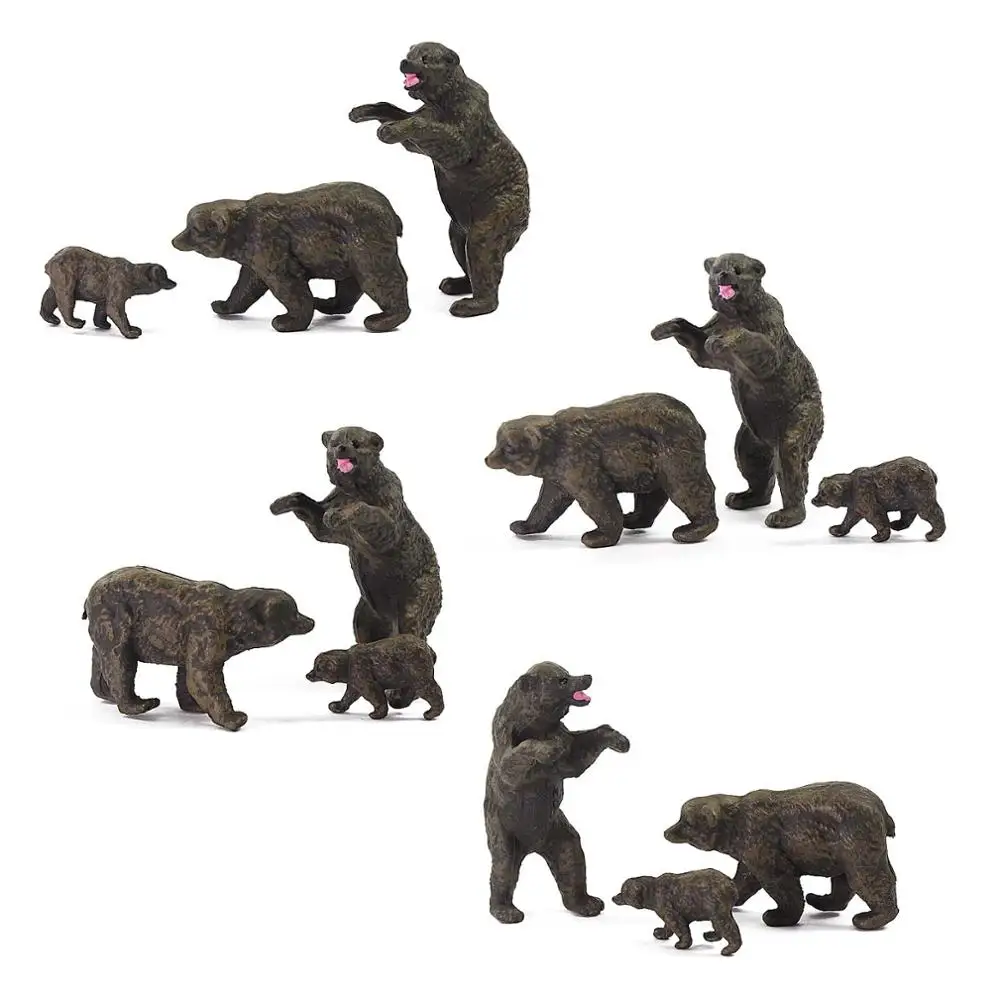 Realistic Miniature Bears Set for HO Scale Railways 3 Realistic Miniature Bears Set for HO Scale Railways - Image 3
