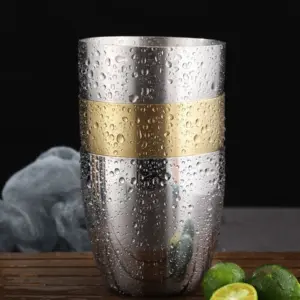 Stainless Steel 240ml Drinking Cup in Silver or Gold 8 H2c7286766c09490887b0c5a734e94569T