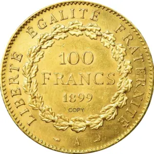 Vintage France 1899 100 Francs Replica 4 H2e4c4cebbb2c4ca19f70603f147d15d4x