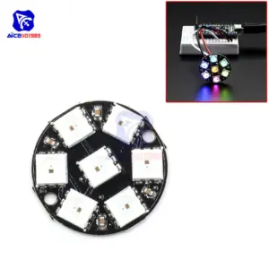 WS2812 5050 RGB LED Ring with 7 LEDs
