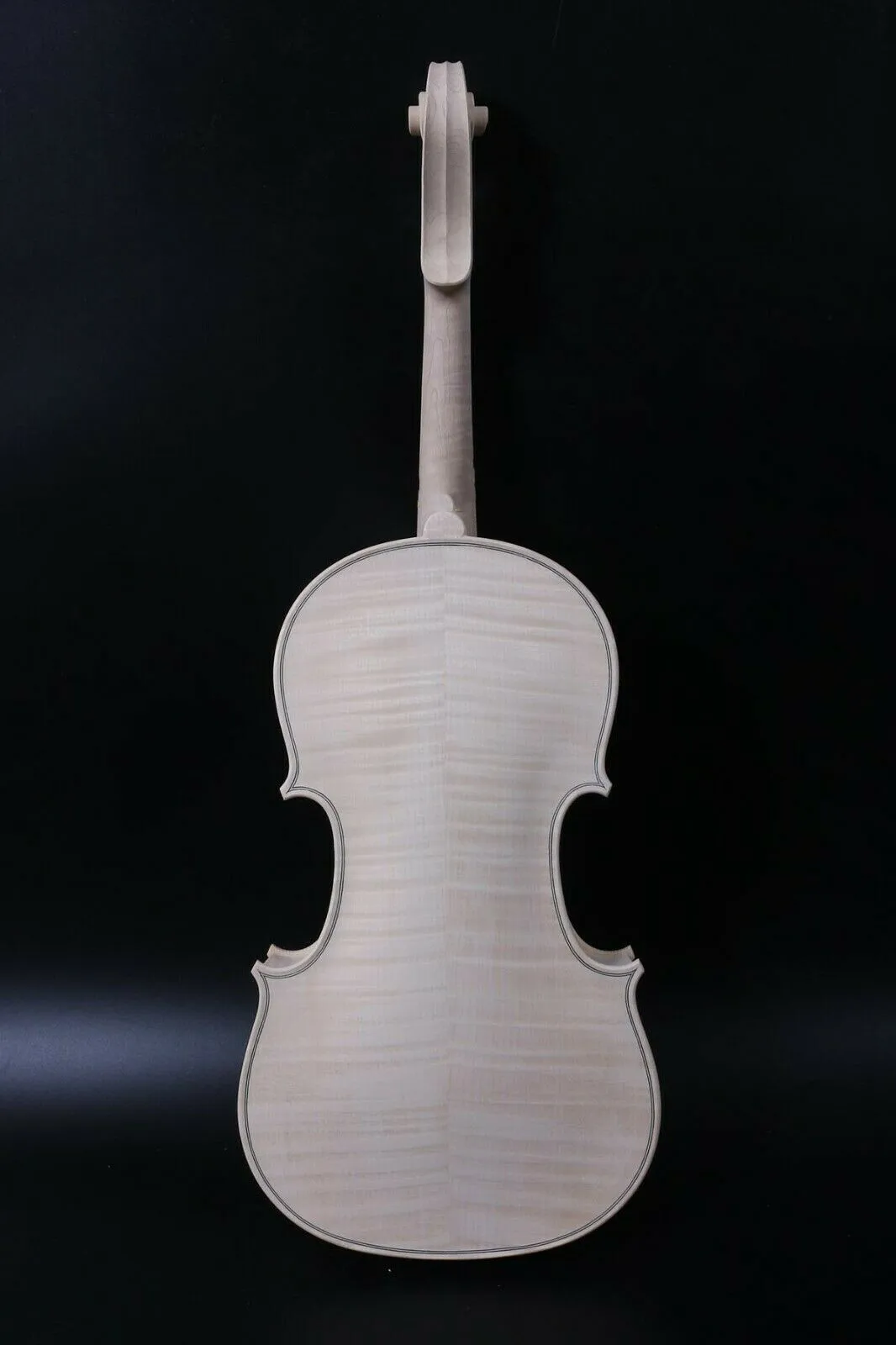 Unfinished 4/4 Violin with Flame Maple Back 3 Unfinished 4/4 Violin with Flame Maple Back - Image 3
