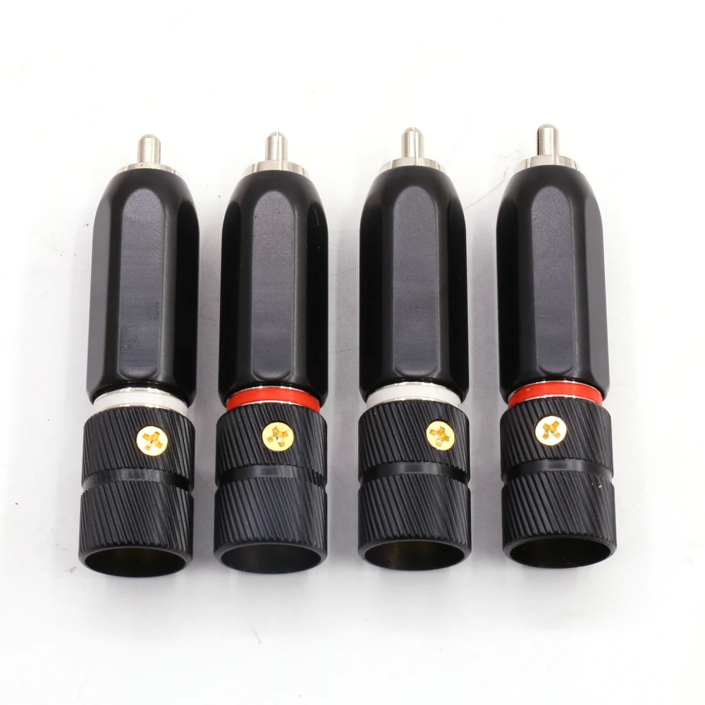 Premium 4-Pack RCA Plug Connectors Set for Audio 6 Premium 4-Pack RCA Plug Connectors Set for Audio - Image 6