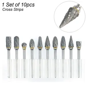 High-Performance Tungsten Carbide Milling Cutters Set 15 H372b36fe08f74828ab8a23471dce0566t