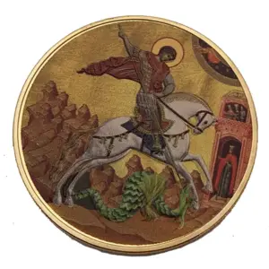 Saint George Gold-Plated Collectible Ornament 10 H380d43d8e0cf4427a56829eacbc1a35cZ