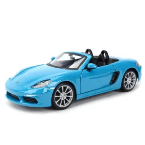 Blue Porsche 718 Boxster 1:24 Scale Model