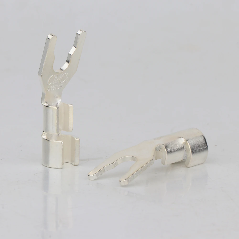 Premium 8-Pack Silver-Plated Brass Y Spade Connectors 6 Premium 8-Pack Silver-Plated Brass Y Spade Connectors - Image 6