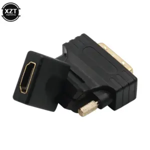 Rotatable HDMI to DVI Adapter with Gold-Plated Contacts 7 H43e3b0680e494c298793945242210b290