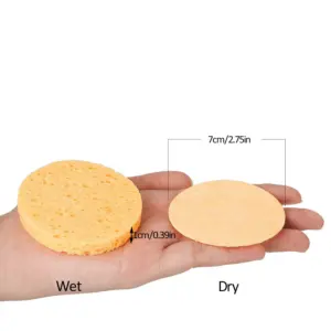 Reusable Yellow Face Sponge Pads Set for Skin Care 9 H43f833d2c2c047deb2b4248853d5daebY