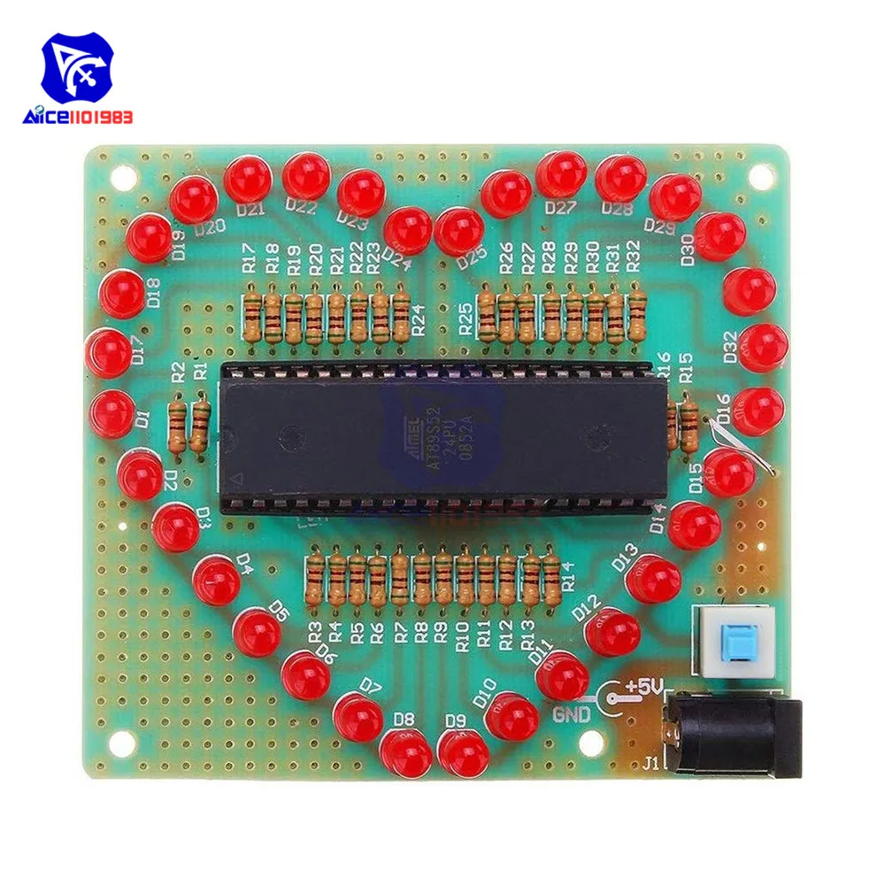 Heart-Shaped 32-LED RGB Light Module 5 Heart-Shaped 32-LED RGB Light Module - Image 5