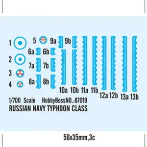 Typhoon-Class Submarine Model Kit 1:700 Scale 10 H48fa483577a44aecb4856dea017a6f55b