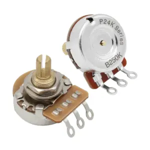 Guitar Potentiometer Set 250kΩ/500kΩ with Knurled Shaft 13 H4a8533ccc7554bda82a548cfc7a747f6F 1