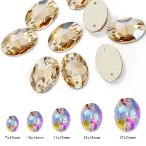 Champagne Gold Teardrop Sew-On Rhinestones Set 6 H4d130ff0d38f4275a4abd52efb82e9aa8
