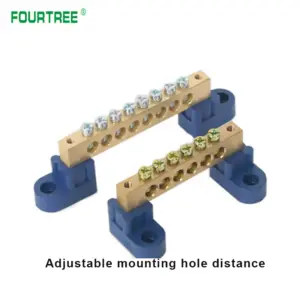Brass Terminal Block with 4 to 16 Holes