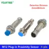 M12 Plug-in Proximity Sensor with 4-Pin Air Plug