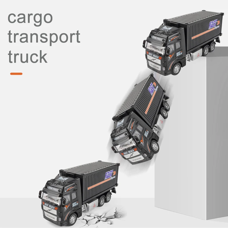 1:32 Scale Diecast Container Truck Collectible 2 1:32 Scale Diecast Container Truck Collectible - Image 2