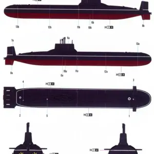 Typhoon-Class Submarine Model Kit 1:700 Scale 9 H5b6ba34b1c4c47c4a41fb44016b259435