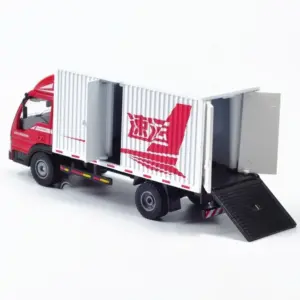 Red Alloy Van Truck Model 1:50 Scale 12 H607a81507a514a33b4feabab19f480b40