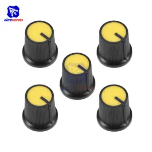 Set of 5 Vibrant Rotary Knobs for Electronics