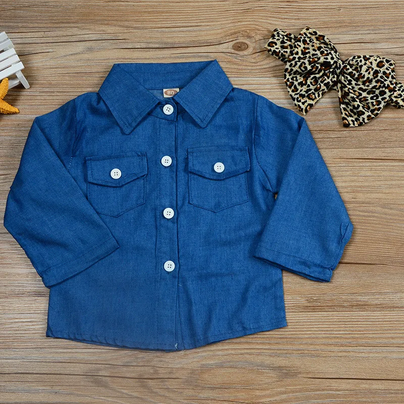 Kids' 3-Piece Denim & Leopard Outfit Set 3 Kids' 3-Piece Denim & Leopard Outfit Set - Image 3