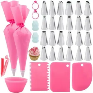 Professional Silicone Pastry Bag Set for Decorating 17 H65abfa37e7444caeb0d9519b1ffdb02fg