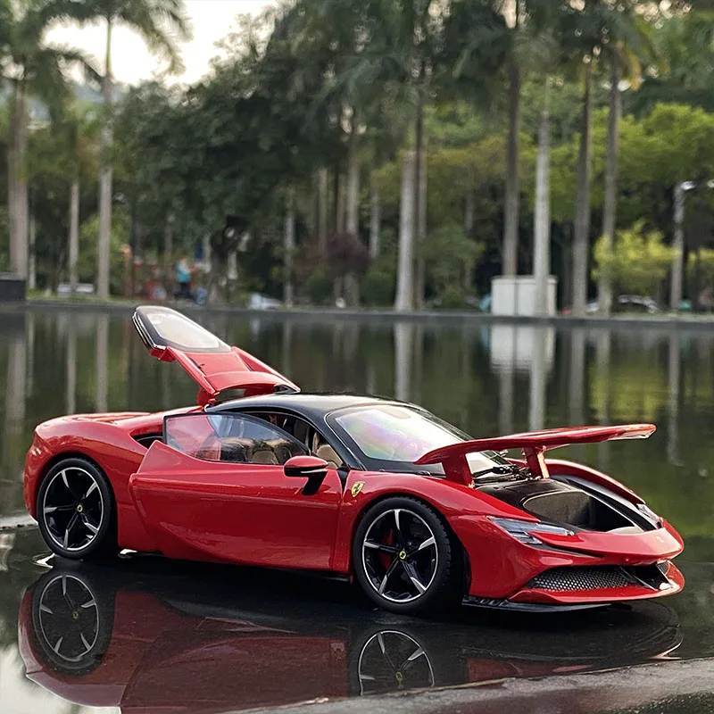 Ferrari SF90 1:24 Diecast Model Collectible 2 Ferrari SF90 1:24 Diecast Model Collectible - Image 2
